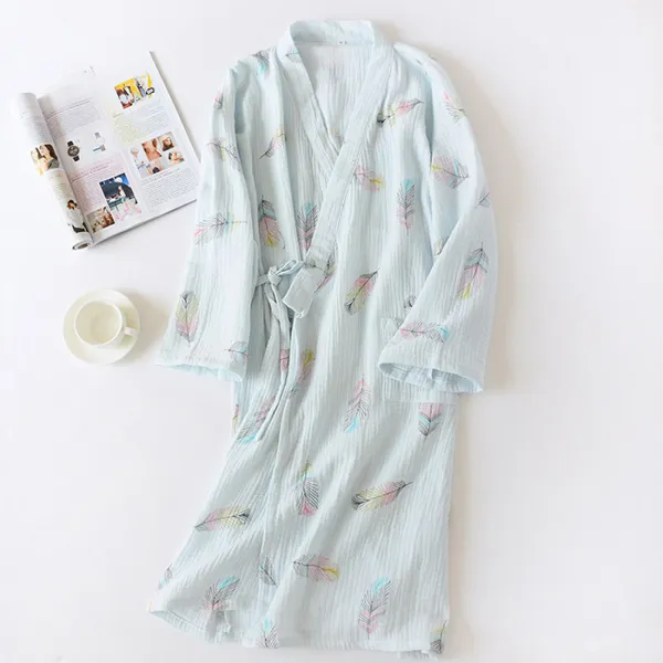 여름 유카타 잠옷 세트 봄 · 여름 · 가을 가늘게 씻은 면봉