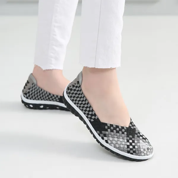 벨레페 여성용 캐주얼 모이크 우븐슈즈