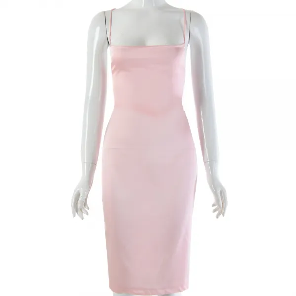 새틴 실크 원피스 유럽 ​​방송국 그물 빨간 실크 새틴 부드러운