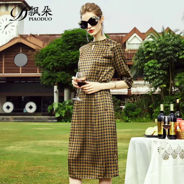 새틴 실크 원피스 실크 새틴 드레스 2019 여름 새로운 봄 여