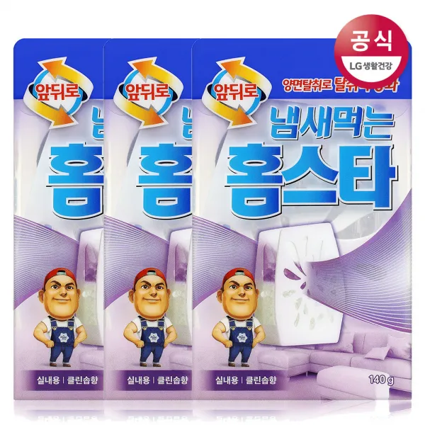 냄새먹는 홈스타 실내용 클린솝향140G 탈취제, 3개, 140g