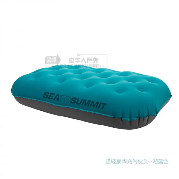 휴대용 에어 목베개 호주 정상에 바다 캠핑 베개 U 자 모양의, 타입12 경량급 럭셔리 풍선 베개 - 레이크 블루