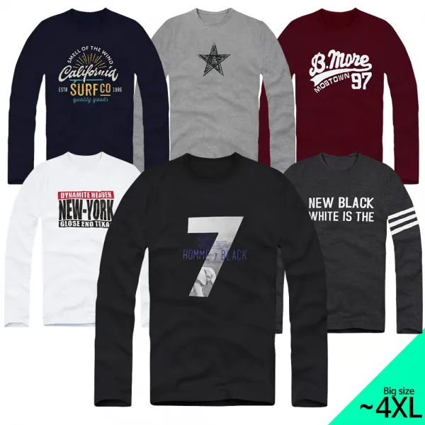 남자긴팔티셔츠 간절기필수 제품 30수 나염남성긴팔티셔츠