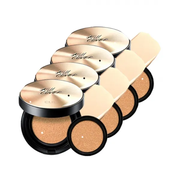 클리오 킬커버 앰플 쿠션 파운데이션 본품 15 G + 리필 15 G 세트 4세트 04진저