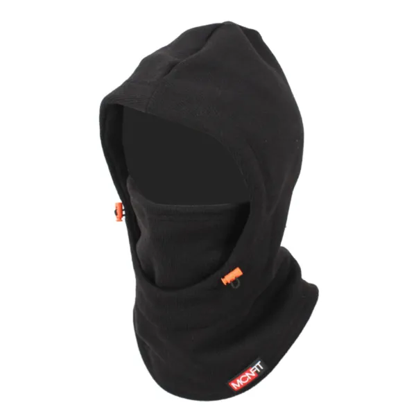 Mcn Mhd Basic_black 방한모자 방한마스크 목토시 넥워머 후드마스크 블랙 자전거 스키 보드 등 겨울스포츠에 적합한 니트소재 Dcone Black