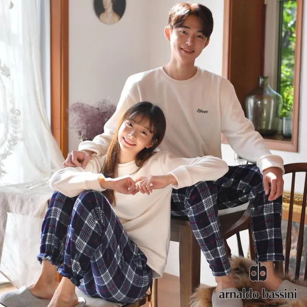 속옷미인 수면바지 커플잠옷 체크패턴 파자마 홈웨어